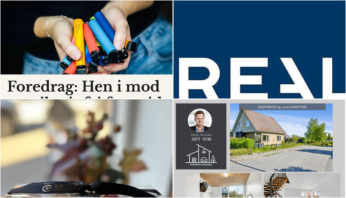 Nyt fra RealMæglerne Næstved by Bülow ApS, Nikotinfri.nu, Knapmann & Rosendal ApS og 1 anden