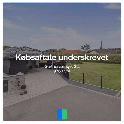 Nybolig Brønderslev & Vrå underskriver købsaftale på Gartnervænget 32, Vrå