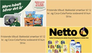 Fristende tilbud: Bakkedal smørbar til 12 kr. og Coca-Cola/Fanta sodavand til kun 59 kr.