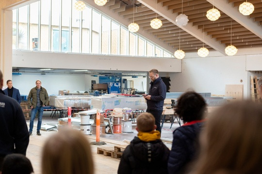 Ombygningen af Horsens’ gamle gymnasium til specialskole tager form med klimaet for øje