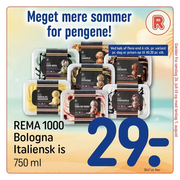 Rema 1000 Rosenkrantzgade har ny avis med varer til sommeren
