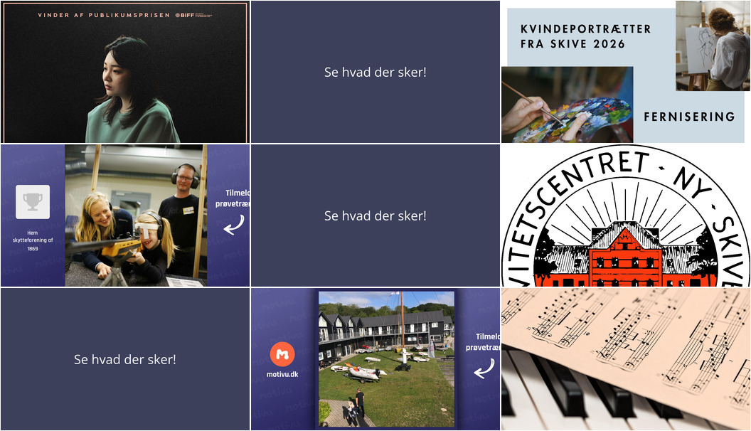 Oplev Kultur, Kunst og Historie i Skive - Se hvad der sker den kommende uge