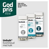 Vejlby Apotek tilbyder Unikalk kosttilskud til god pris for stærke knogler