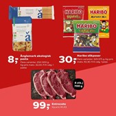 SuperBrugsen Hammerum tilbyder gode priser på pasta, entrecot og Haribo slikposer i denne uge