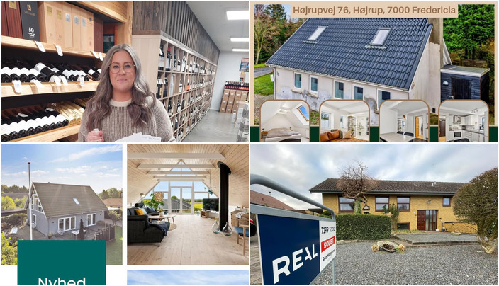 Nyt fra DANBOLIG Fredericia, RealMæglerne Middelfart, FREDERICIA VINHANDEL og 1 anden