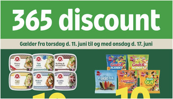K-Salat pålægssalat til 10 kr. og Faxe Kondi Booster til samme pris - se de gode lokale tilbud