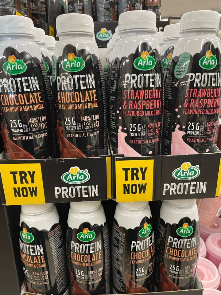 SPAR Nørrebro Hjørring tilbyder Arla proteindrik til 10 kr. pr. stk.