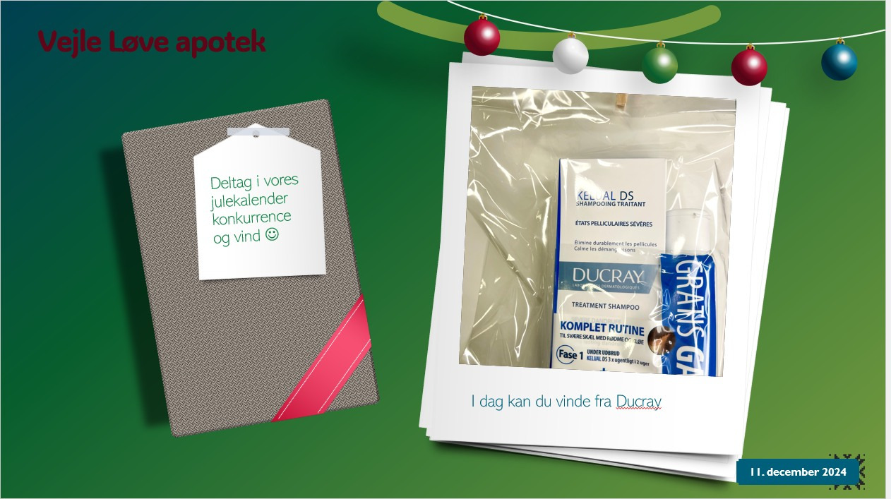 Vejle Løve Apotek lancerer julekalender med daglige præmier