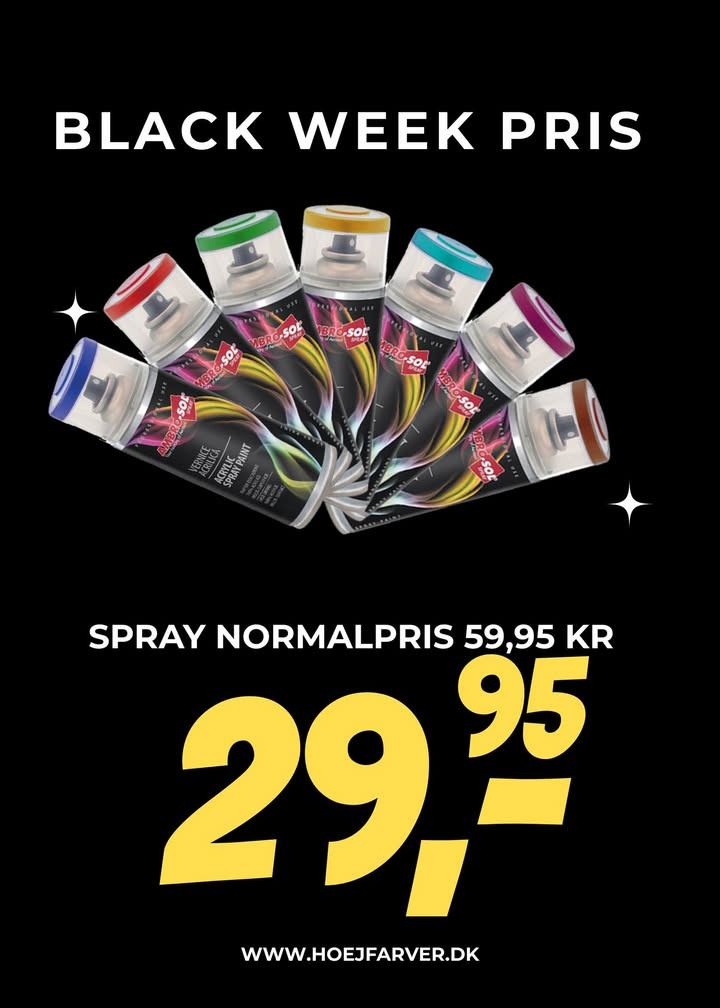 Høj Data ApS tilbyder spraymaling til halv pris under Black Week