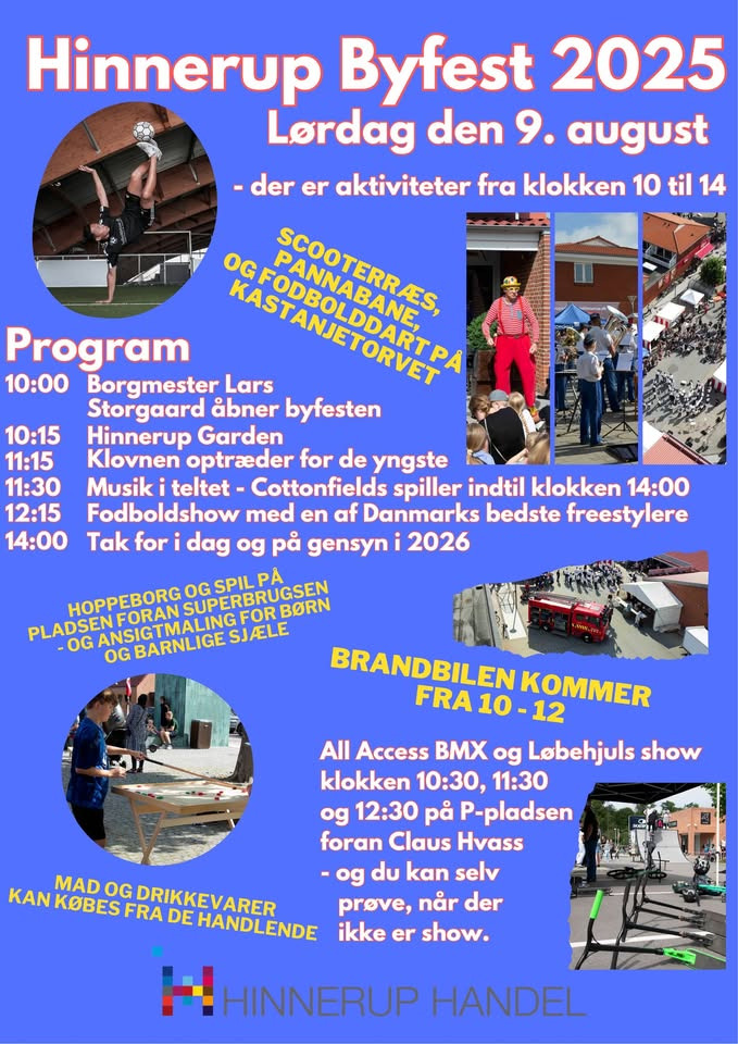 Hinnerup byfest byder på fest, sjov og fællesskab