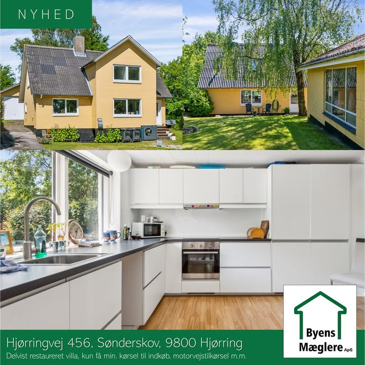 Byens Mæglere ApS i Hjørring præsenterer delvis restaureret villa til salg