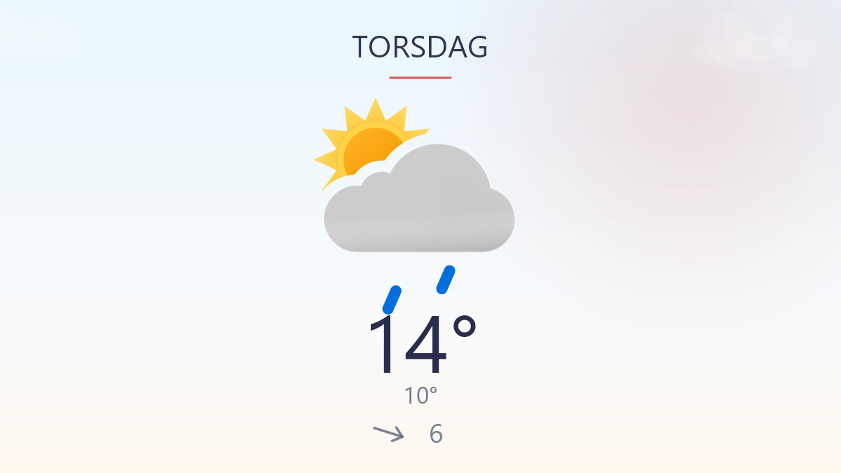 Mild dag med regn i luften