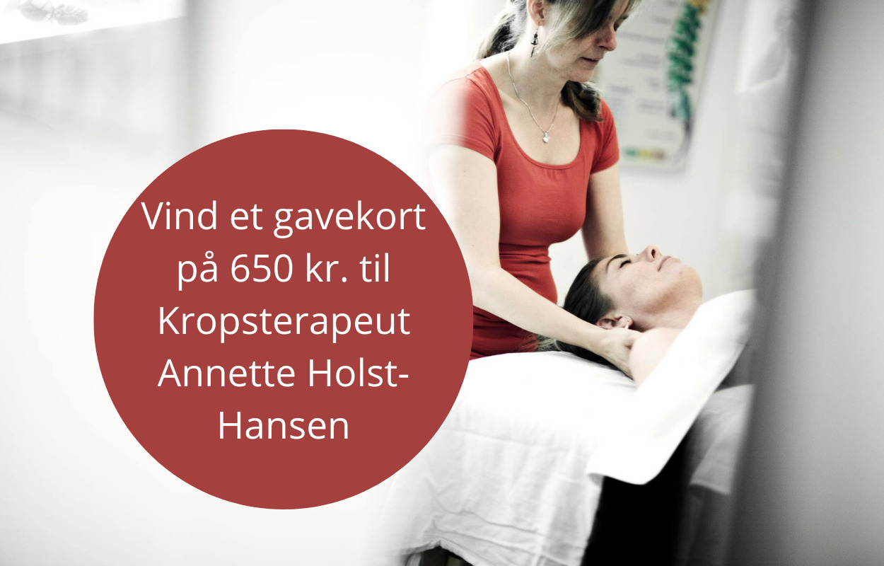 Fejr Kropsterapeut Annette Holst-Hansen nye hjemmeside med en KONKURRENCE!