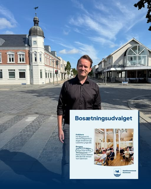 EDC Danebo, Farsø fortæller, at Casper er blevet en del af Bosætningsudvalget i Vesthimmerlands Kommune