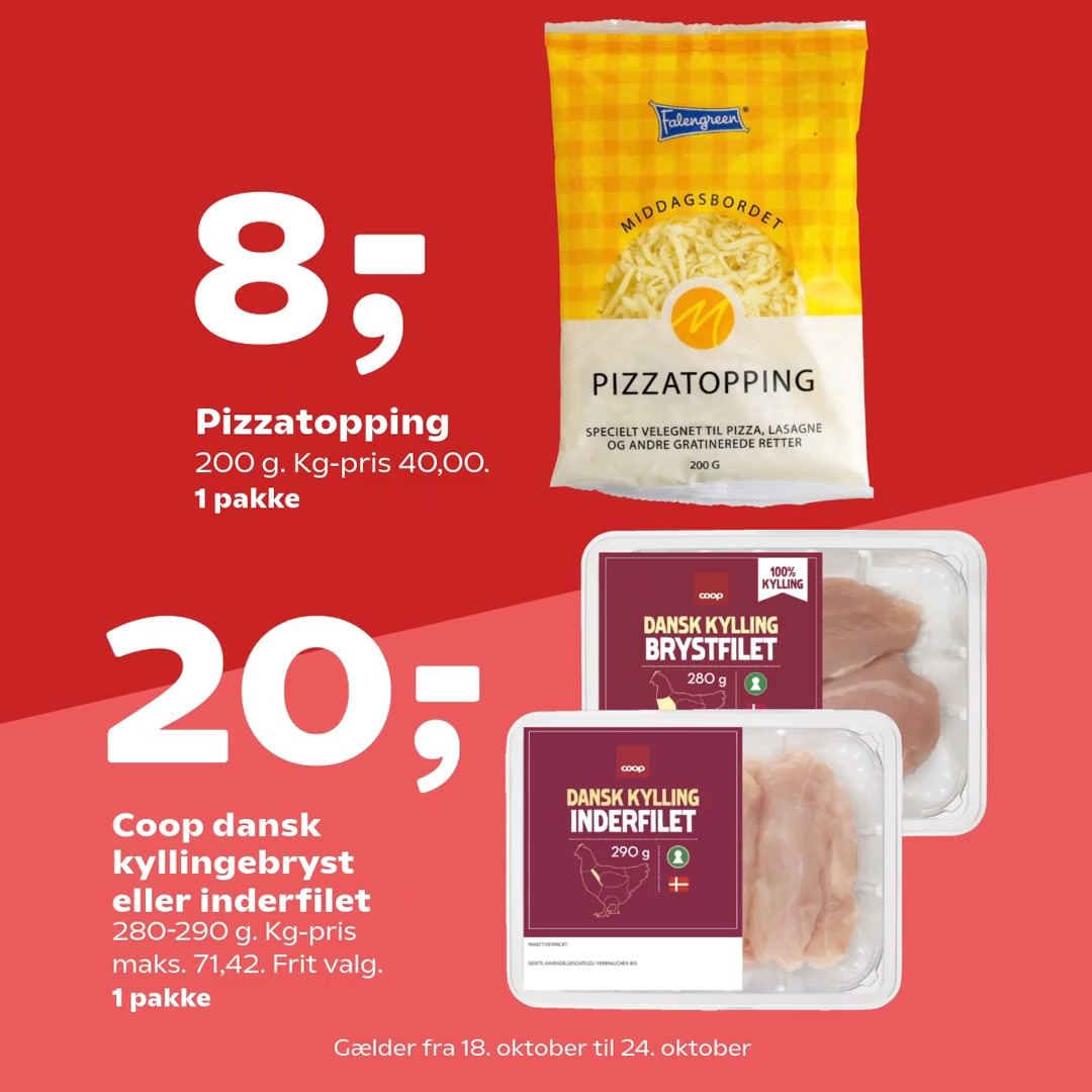 SuperBrugsen Hammerum: Få de bedste priser på hverdagsfavoritter i denne uge