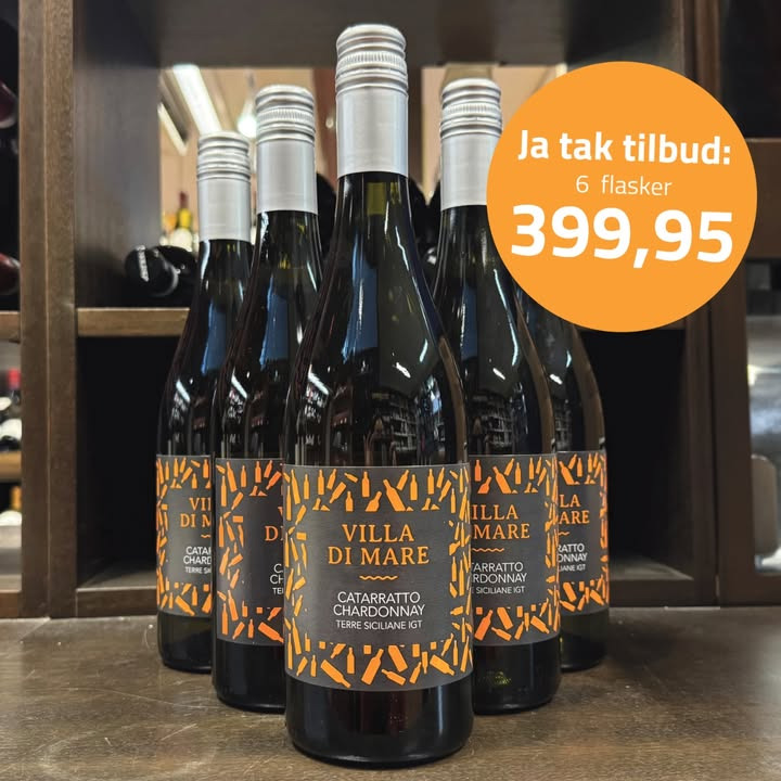 Ja-tak tilbud fra Pedersborg Vin: 6 flasker chardonnay til kun 399,95 kr.