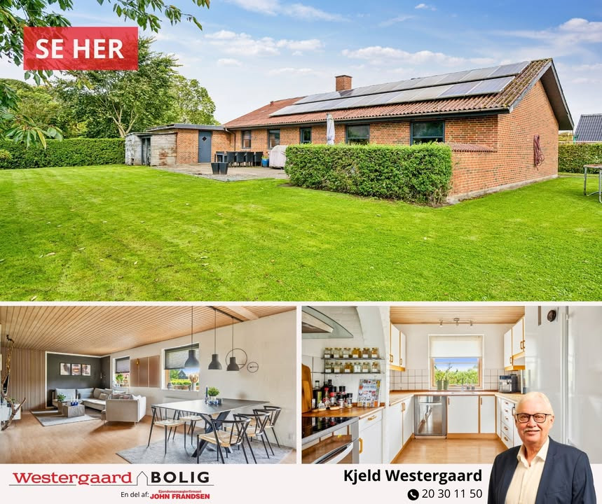 Westergaard Bolig præsenterer fin familievenlig villa i Ø. Brønderslev