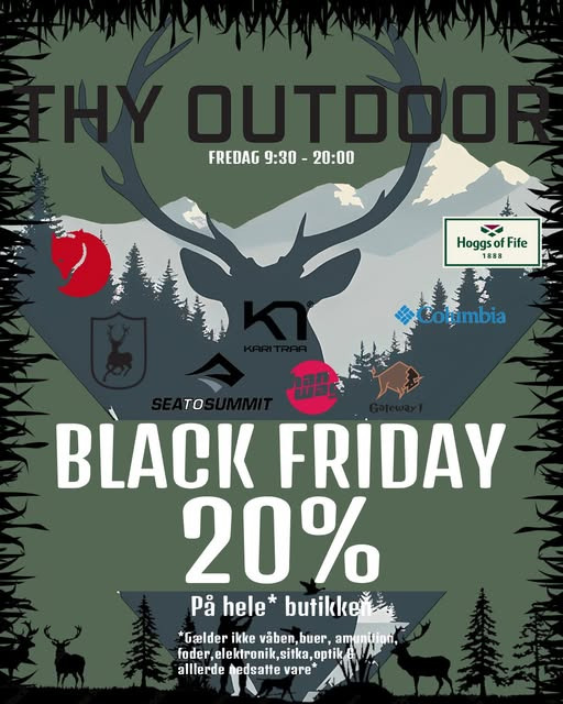 THY OUTDOOR annoncerer Black Friday tilbud og konkurrence med mulighed for at vinde gavekort
