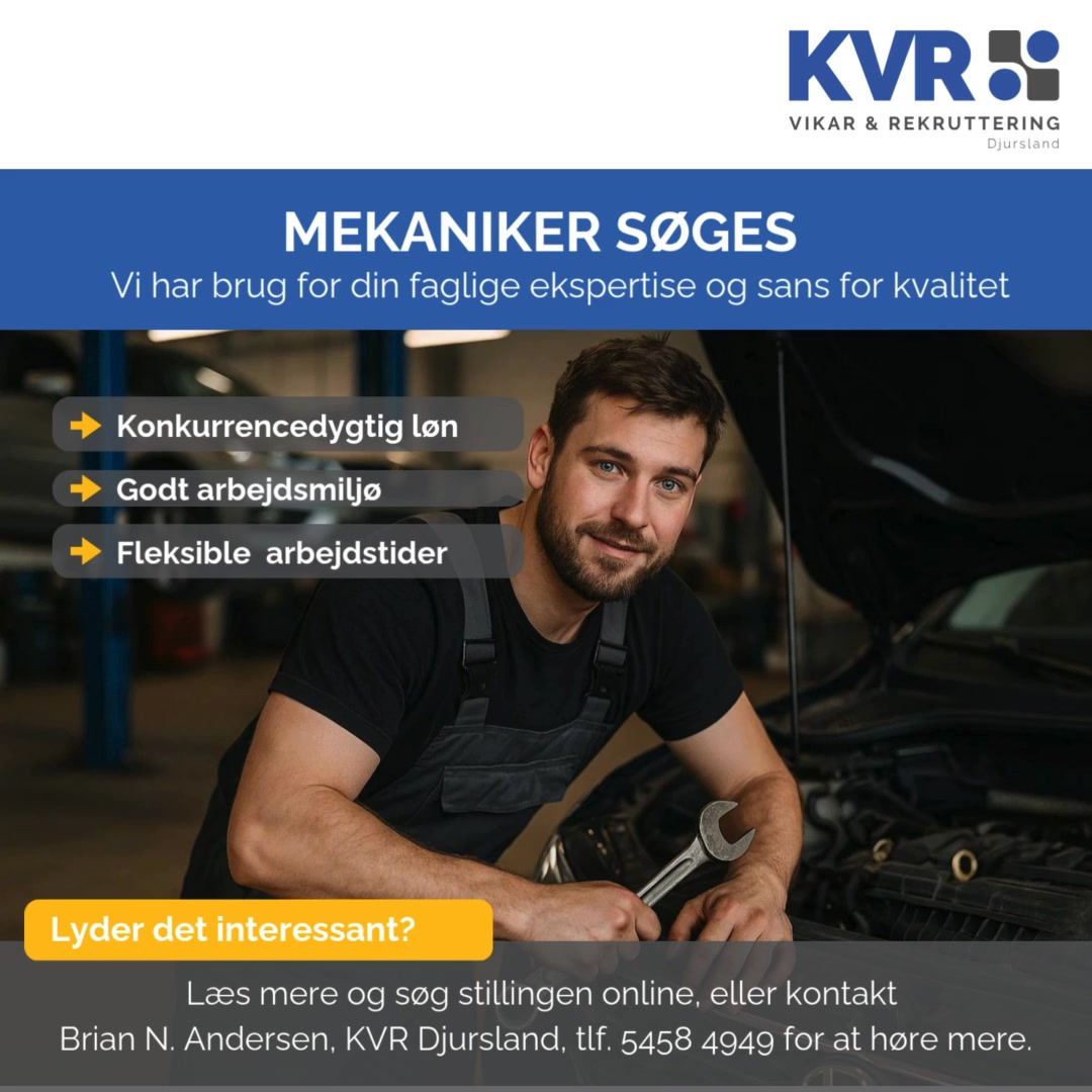 Nyt fra KVR Djursland Vikar & Rekruttering