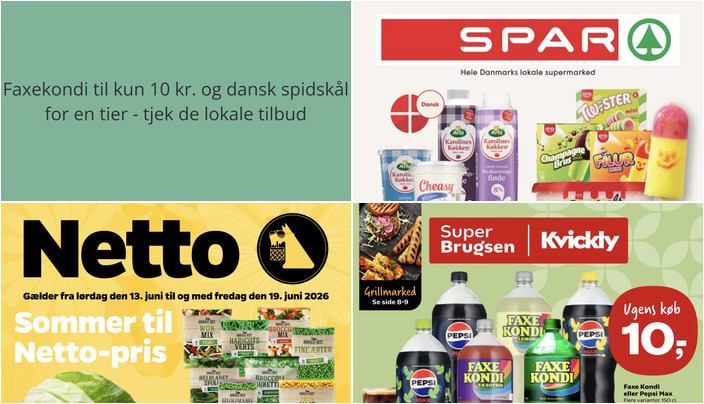 Faxekondi til kun 10 kr. og dansk spidskål for en tier - tjek de lokale tilbud