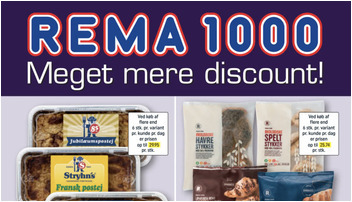 Stryhn's leverpostej til 18 kr. og Coca-Cola til 12 kr. hos Rema 1000
