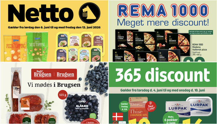 Thise økologisk piskefløde til 10 kr. og Spier Signature vin til 35 kr. - se de lokale dagligvaretilbud