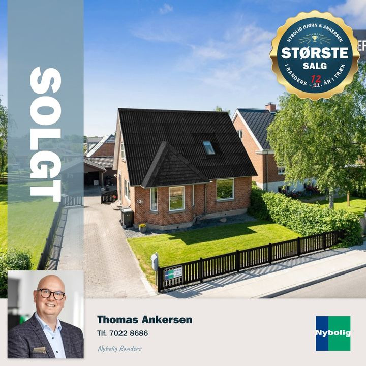 Nybolig Bjørn & Ankersen sælger Åvej 13B i Randers SV med succes