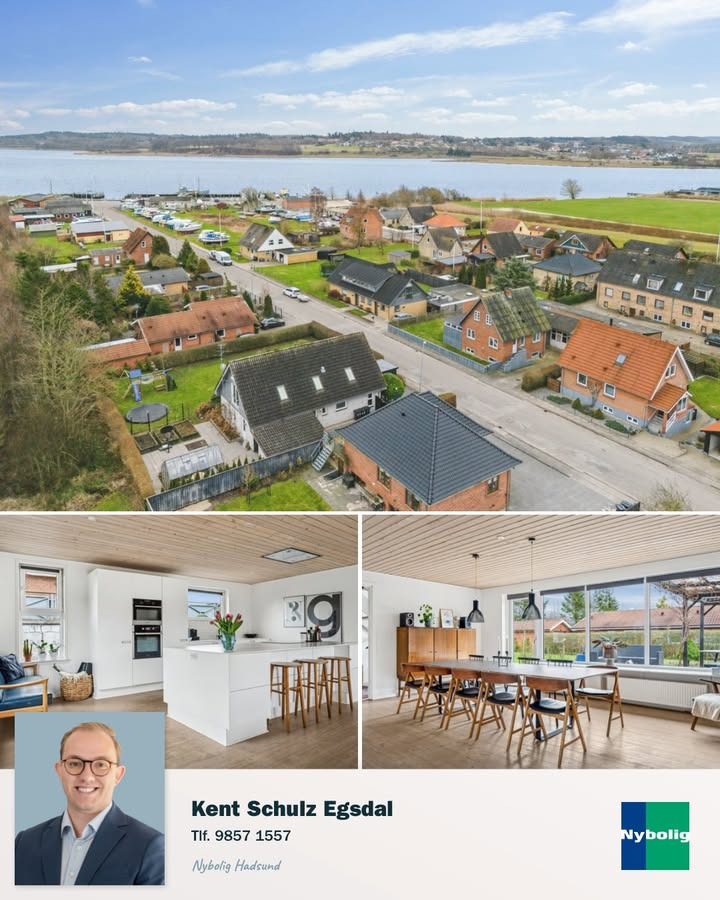 Familievenlig villa med fjordudsigt hos Nybolig Hadsund