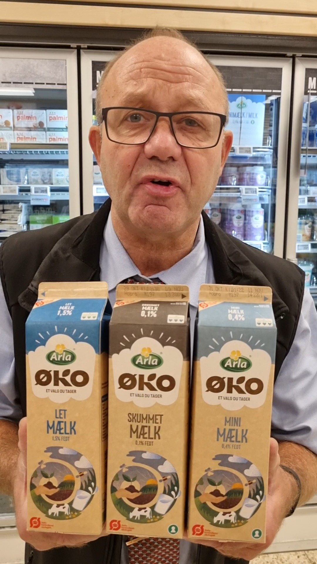 Meny Klarup tilbyder Arla økologisk mælk til kun 9,95 kr. pr. liter onsdage og torsdage