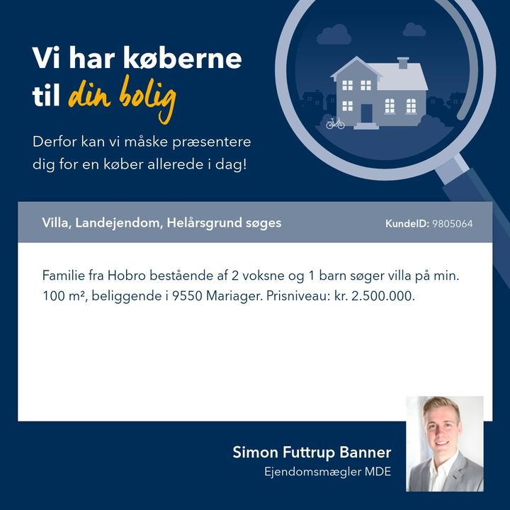 EDC Søren Jensen søger boliger til købere i vores kartotek