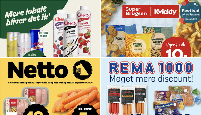 Red Bull til 12 kr. og dansk kyllingebrystfilet til 49 kr. - se de lokale tilbud