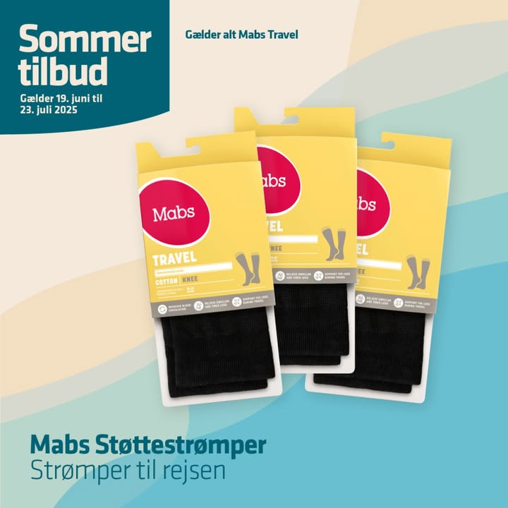 Herning Løve Apotek anbefaler støttestrømper til sikre rejser