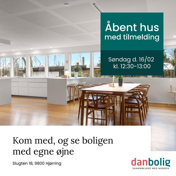 Totalrenoveret villa i Svanelundskvarteret: danbolig Hjørring inviterer til åbent hus i februar 2025