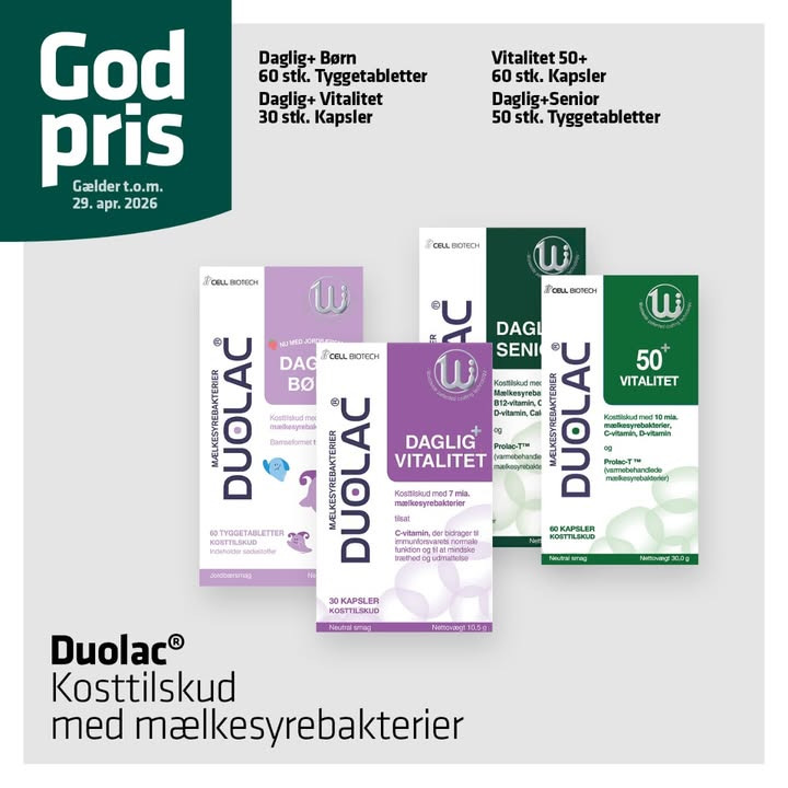 Ikast Apotek tilbyder gode priser på mælkesyrebakterie-tilskud til hele familien