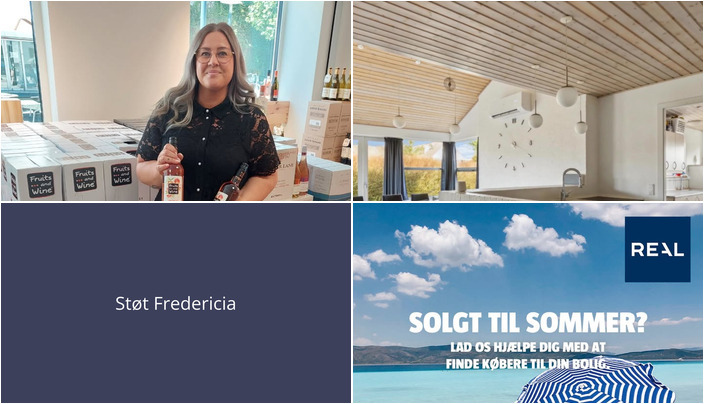 Nyt fra FREDERICIA VINHANDEL, RealMæglerne Middelfart og Ejendomsmægler Mike Andersen