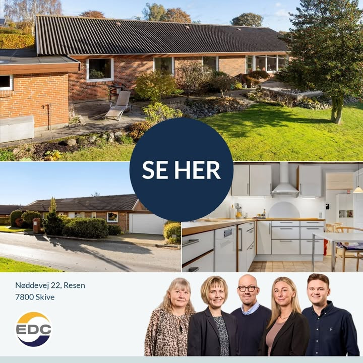 Velholdt villa i Resen: EDC Skive I/S inviterer til digital fremvisning