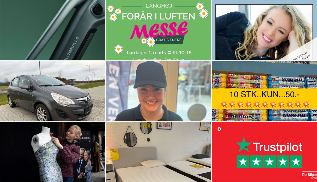 Nyt fra MIN KØBMAND I ASP, P.C. BILER ApS, Kylling & Co Holstebro og 10 andre