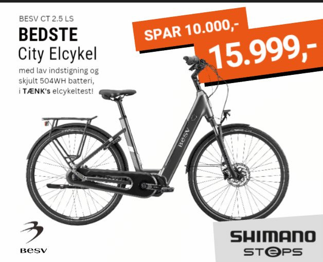 Sæby cykler sætter prisen ned på BESV CT 2.5 MY22 Low Step E-bike