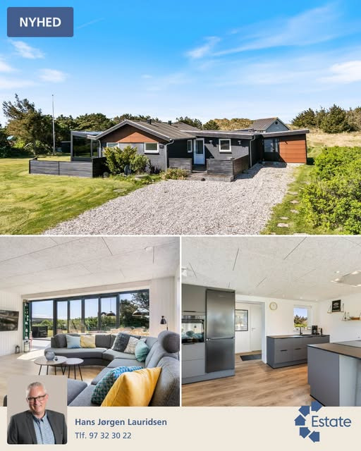 Estate Vestjylland præsenterer moderniseret sommerhus ca. 500 meter fra Vesterhavet