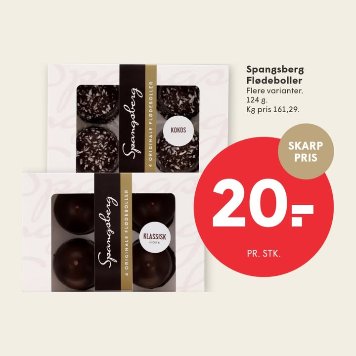 Spar Skallerup A/S lokker med lækre Spangsberg flødeboller i vinterkulden