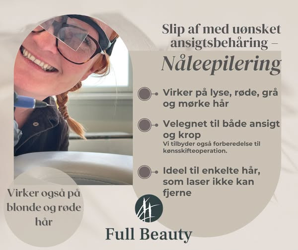 Full Beauty Aalborg tilbyder nåleepilering på hele kroppen