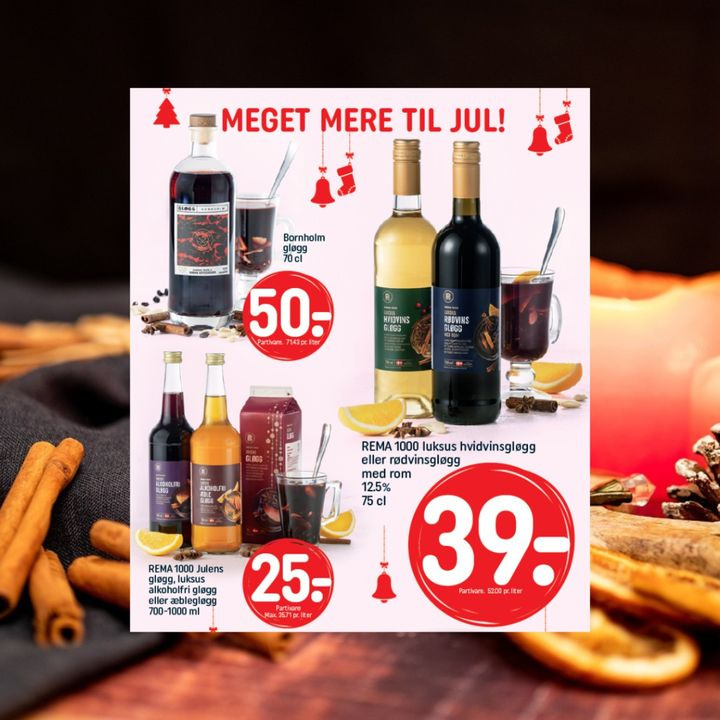 Rema 1000 Hadsund byder på et bredt udvalg af julens gløggvarianter