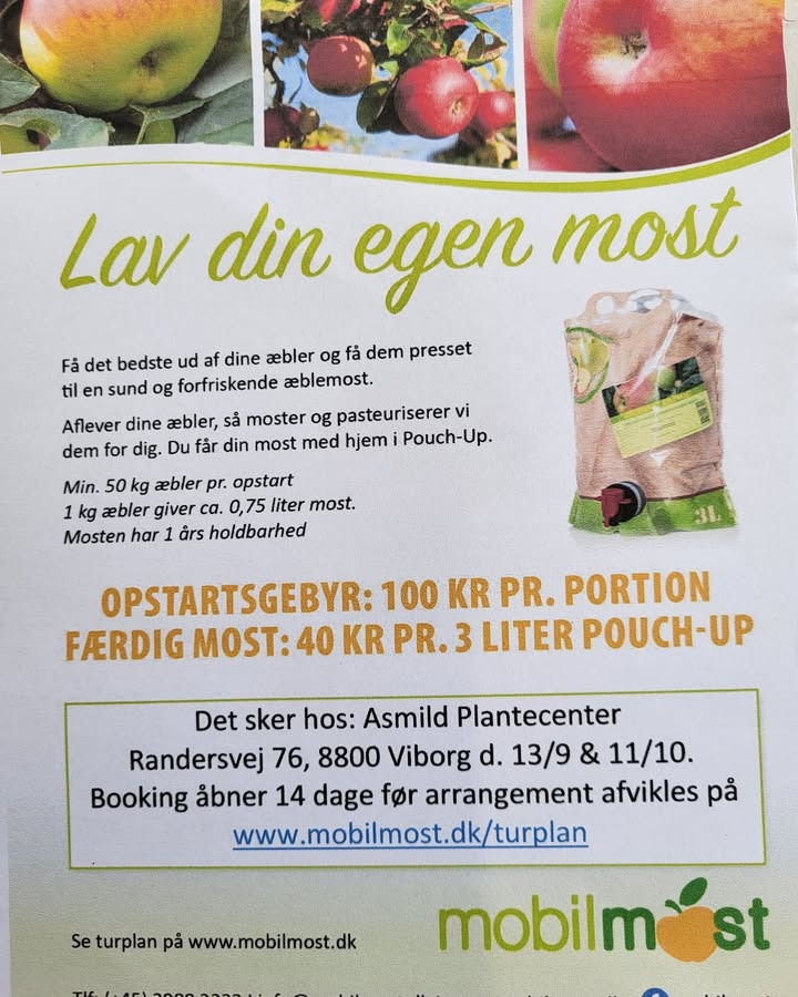 Asmild Plantecenter ApS får besøg af Mobilmost søndag den 13. september