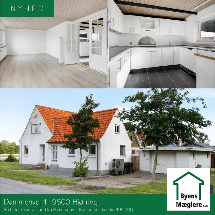 Nyhed fra Byens Mæglere ApS i Hjørring: Bo billigt i indbydende villa nära byen