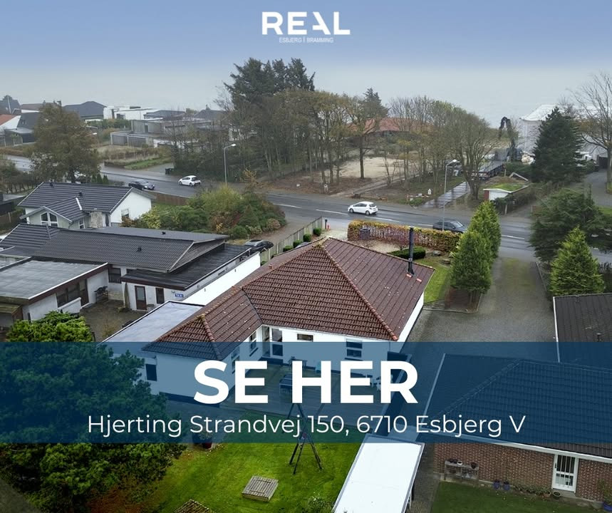 Prisvenlig strandvejsvilla til salg hos RealMæglerne Esbjerg