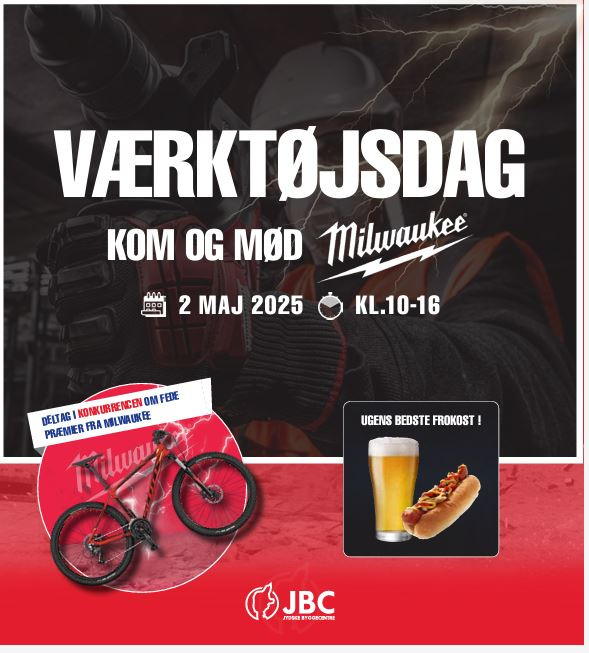 HH Trælast & Byggecenter A/S inviterer til værktøjsdag med Milwaukee besøg og stærke tilbud
