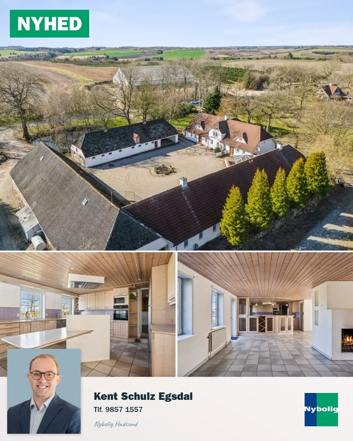 Nybolig Hadsund præsenterer charmerende herregård nær Hadsund
