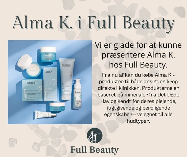 Full Beauty Aalborg introducerer Alma K. hudplejeserie med mineraler fra Det Døde Hav