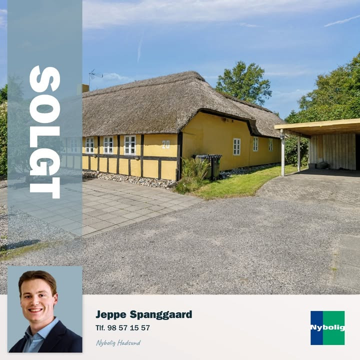 Nybolig Hadsund annoncerer salg af Hadsundvej 20 i Als