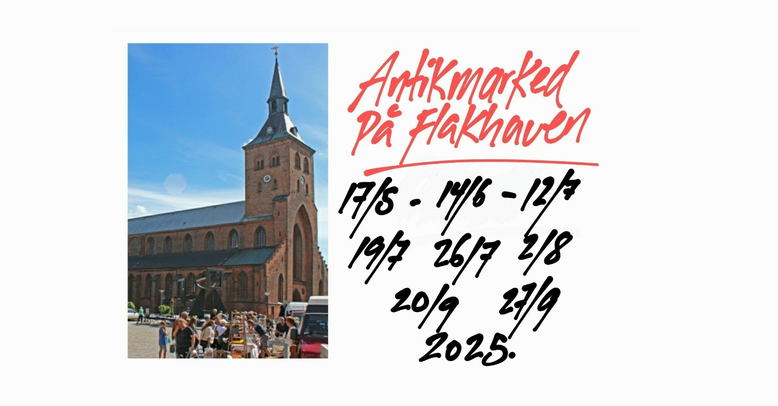Antik og designmarked på Flakhaven i Odense